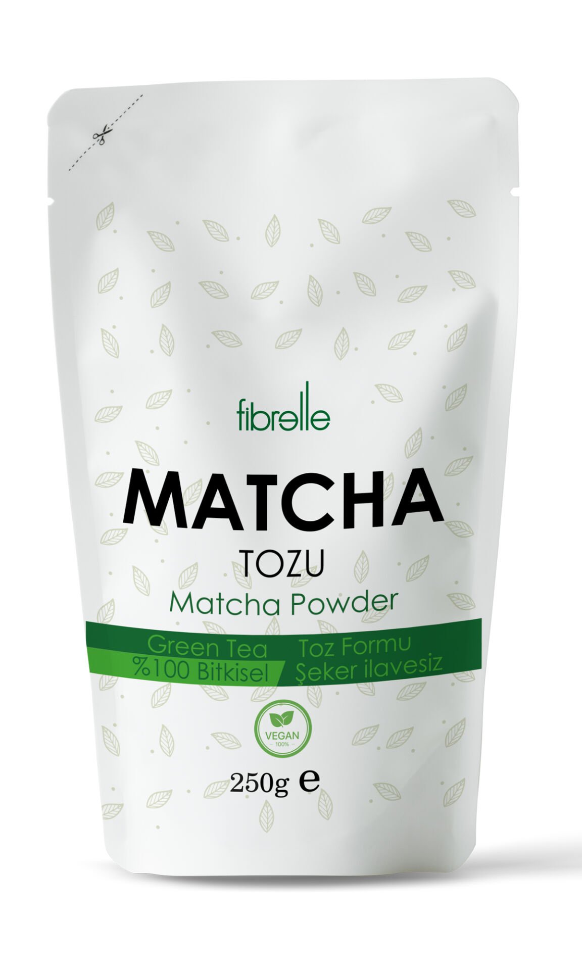 Fibrelle Matcha Saf - 250 g ( Doypak ) Aromasız
