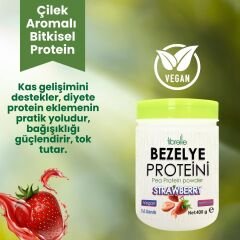 Fibrelle Bezelye Proteini Çilek Aromalı 400 g
