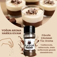 Fibrelle Flavor Çikolata Aromalı Toz Aroma 45 g