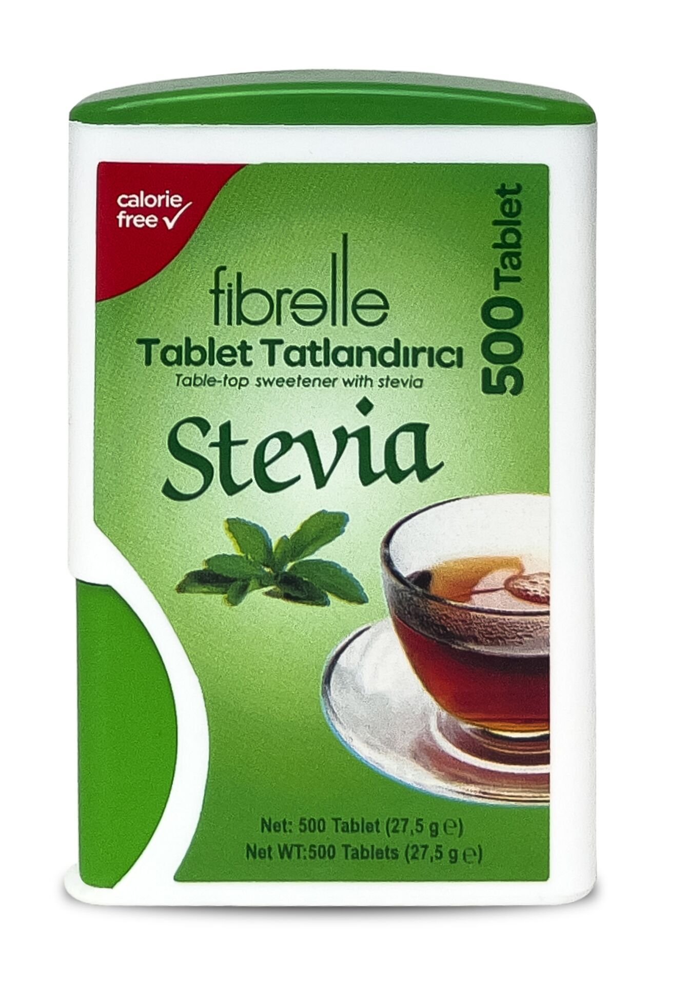 Fibrelle Stevialı Tablet Tatlandırıcı 500'lük Kutu