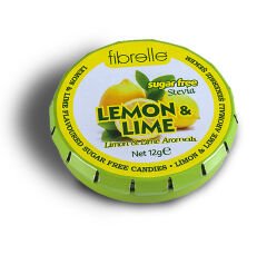 Fibrelle Stevialı Limon & Lime Aromalı Şekersiz Şeker (12 gr )