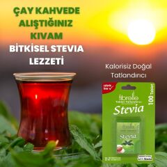 Fibrelle Stevialı Tablet Tatlandırıcı 100'lük Kutu