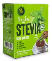 Fibrelle Slim Sachet Sweetener with Stevia ( 50 Sachet/Box ) 1 g = 15 g